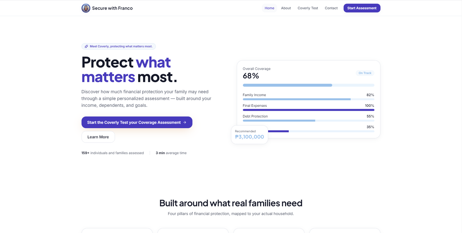 Secure with Franco website preview